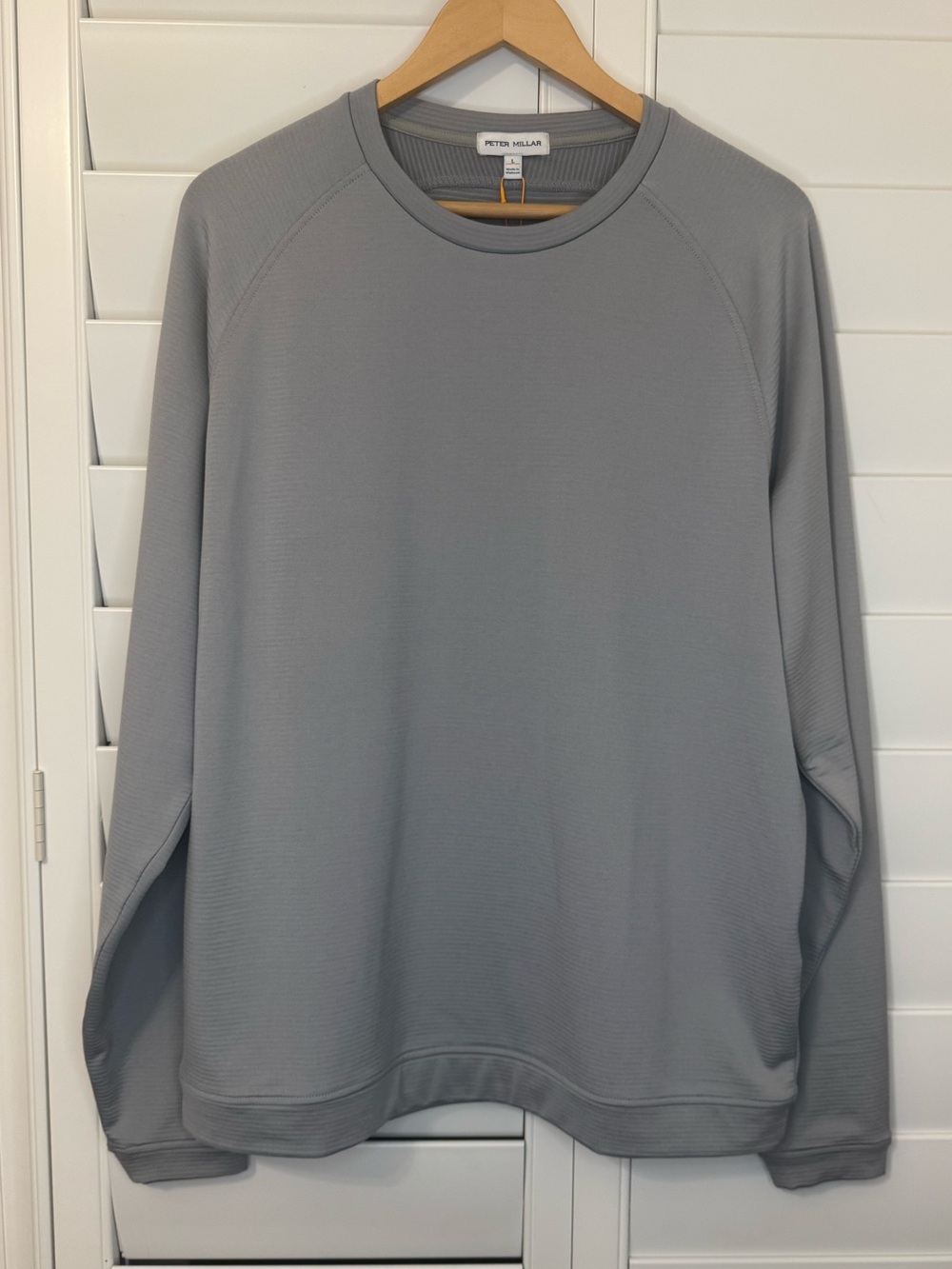 Peter Millar Beaumont Performance Ling Sleeve Crewneck Shirt Size Large...NWT